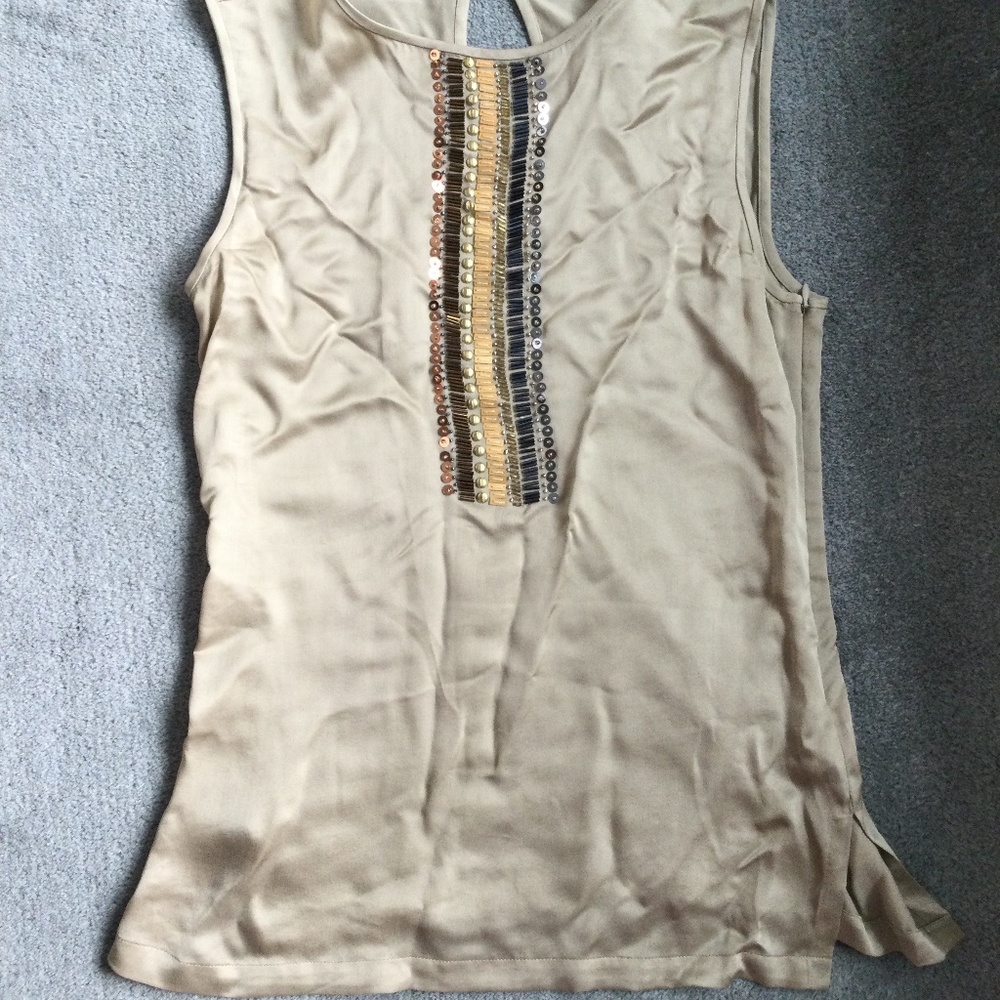 Trina Turk silk blouse sleeveless